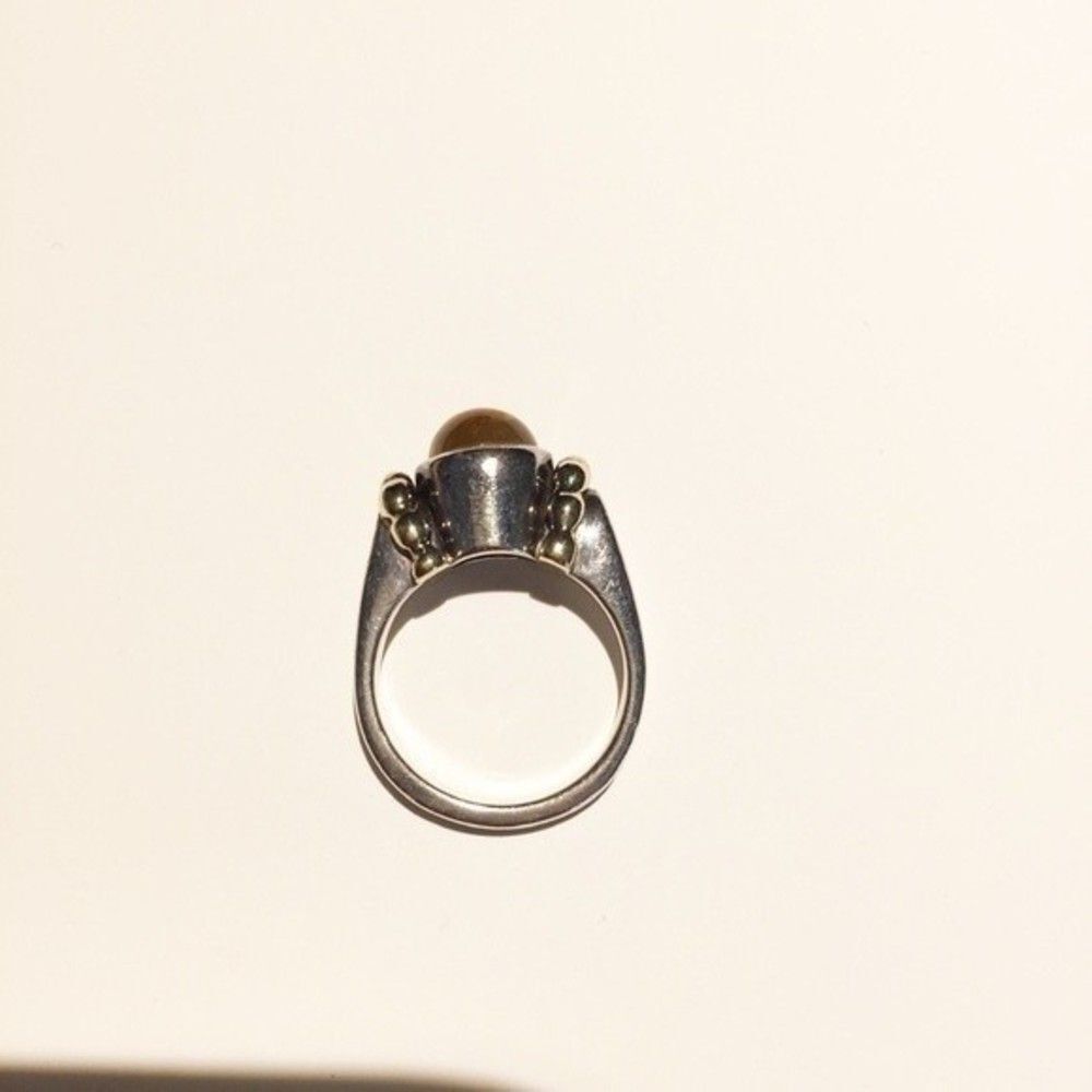 LAGOS 18K Sterling Silver Citrine Ring - Picture 3 of 6